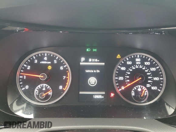 2024 Kia K5 GT-Line with VIN 5XXG64J23RG255189, listed as a Copart auction lot 43622515 with 12,825 mi miles and Salvage Title. Bid and sale history available at carsss.com. Image 9.