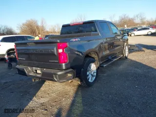 2020 Chevrolet Silverado 1500 Custom with VIN 3GCPYBEKXLG145835, listed as a IAAI auction lot 41751683 with 74,058 mi miles. Bid and sale history available at carsss.com. Image 4.