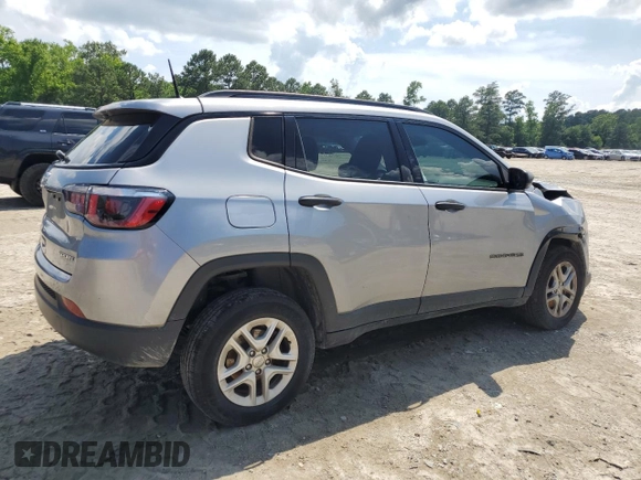 2018 Jeep Compass Sport z VIN 3C4NJDAB7JT484490, wystawiony jako Copart lot #59947885 z przebiegiem 118 363 mil mil oraz Szkoda całkowita • Salvage title. Historia ofert i sprzedaży dostępna na DreamBid. Obrazek 3.
