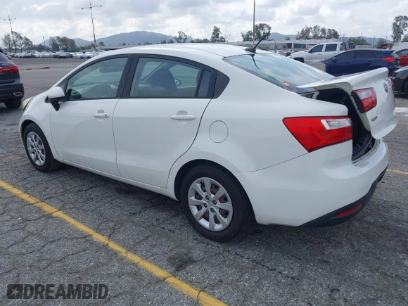 2012 Kia Rio LX with VIN KNADM4A31C6089842, listed as a IAAI auction lot 41928559 with 129,030 mi miles. Bid and sale history available at carsss.com. Image 3.