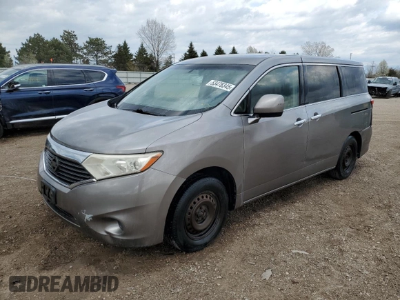 2011 Nissan Quest SL z VIN JN8AE2KP3B9010116, wystawiony jako Copart lot #53478345 z przebiegiem 166 345 mil mil oraz Szkoda całkowita • Salvage title. Historia ofert i sprzedaży dostępna na DreamBid. Obrazek 1.