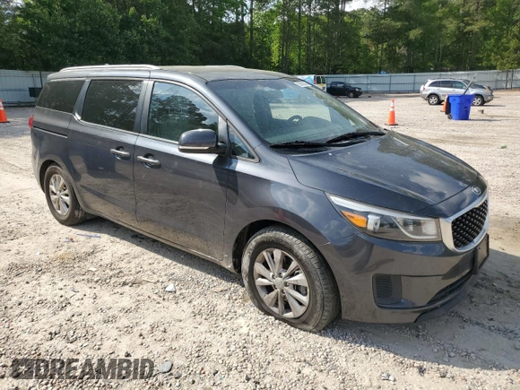 2015 Kia Sedona LX with VIN KNDMB5C17F6069481, listed as a Copart auction lot 55602005 with 169,146 mi miles and Clean Title. Bid and sale history available at DreamBid. Image 4.