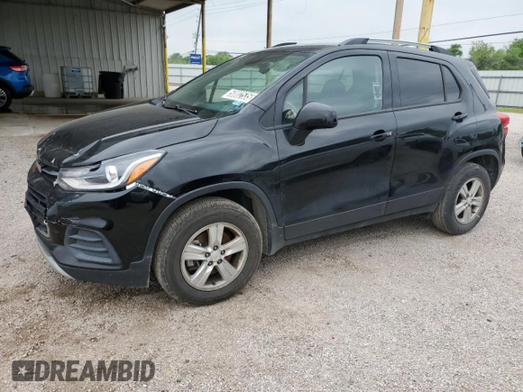 2022 Chevrolet Trax LT with VIN KL7CJPSM4NB535697, listed as a Copart auction lot 50802535 with 52,169 mi miles and Clean Title. Bid and sale history available at carsss.com. Image 1.