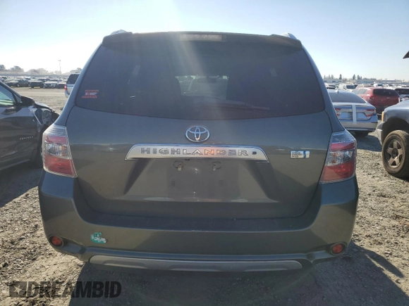 2010 Toyota Highlander Hybrid with VIN JTEBW3EH0A2044721, listed as a Copart auction lot 88714825 with 224,953 mi miles and Salvage Title. Bid and sale history available at carsss.com. Image 6.
