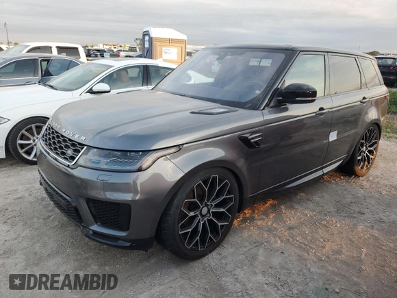 2019 Land Rover Range Rover Sport HSE with VIN SALWR2RK4KA821799, listed as a Copart auction lot 74125824 with 0 mi miles and Salvage Title. Bid and sale history available at carsss.com. Image 1.