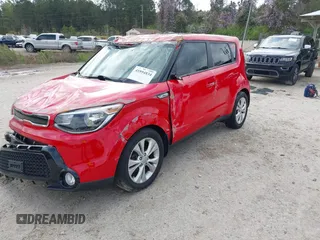 2016 Kia Soul + with VIN KNDJP3A58G7855834, listed as a IAAI auction lot 41894834 with 121,980 mi miles. Bid and sale history available at carsss.com. Image 2.
