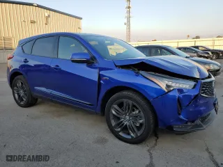 2023 Acura RDX w/A-Spec Package with VIN 5J8TC2H6XPL013308, listed as a Copart auction lot 82427864 with 9,244 mi miles and Salvage Title. Bid and sale history available at carsss.com. Image 4.