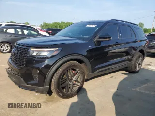 2025 Ford Explorer ST-Line with VIN 1FMUK7KH4SGA27408, listed as a Copart auction lot 59210685 with 6,297 mi miles and Salvage title. Bid and sale history available at DreamBid. Image 1.