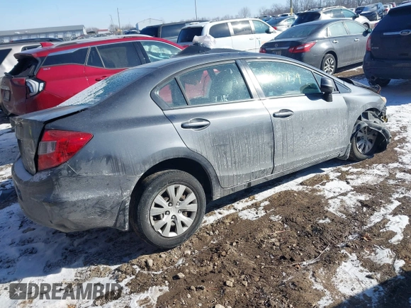 2012 Honda Civic LX z VIN 19XFB2F51CE004735, wystawiony jako IAAI lot #41407179 z przebiegiem 1 000 mil mil oraz . Historia ofert i sprzedaży dostępna na DreamBid. Obrazek 4.