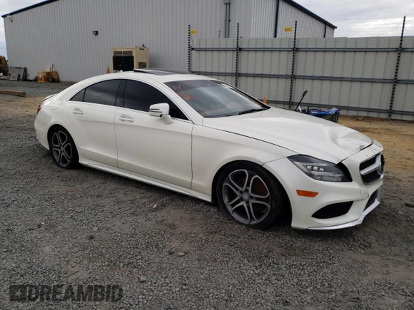 2015 Mercedes-Benz CLS-Class CLS 400 with VIN WDDLJ6FB3FA155009, listed as a Copart auction lot 36436743 with 75,723 mi miles. Bid and sale history available at carsss.com. Image 4.