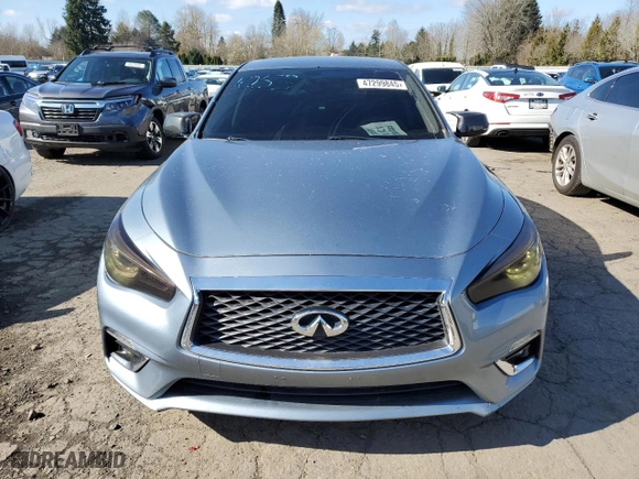 2018 Infiniti Q50 3.0t SPORT with VIN JN1EV7AR7JM435687, listed as a Copart auction lot 47299845 with NaN miles and Salvage Title. Bid and sale history available at carsss.com. Image 5.