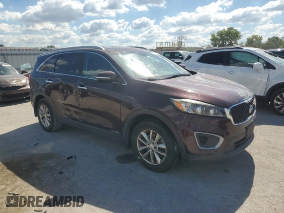 2016 Kia Sorento LX with VIN 5XYPGDA58GG001526, listed as a Copart auction lot 72775054 with 186,118 mi miles and Salvage Title. Bid and sale history available at DreamBid. Image 4.