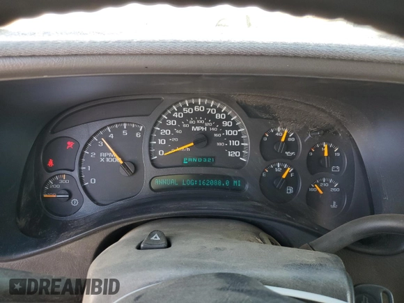 2003 Chevrolet Suburban LT with VIN 3GNGK26U93G267286, listed as a Copart auction lot 48900485 with 162,088 mi miles and Salvage Title. Bid and sale history available at carsss.com. Image 9.