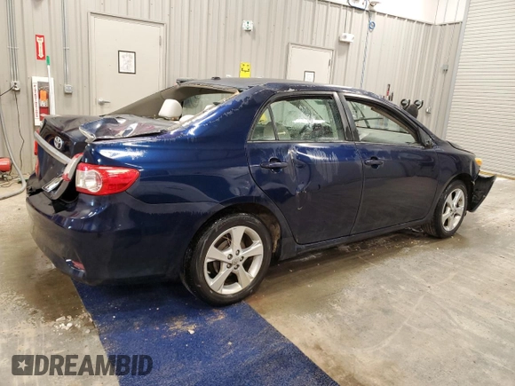 2012 Toyota Corolla L with VIN 5YFBU4EE4CP039404, listed as a Copart auction lot 46575935 with 187,146 mi miles and Clean Title. Bid and sale history available at carsss.com. Image 3.