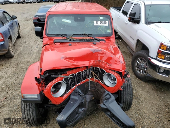 2024 Jeep Wrangler Sahara z VIN 1C4PJXEG8RW246069, wystawiony jako Copart lot #84146804 z przebiegiem 6 419 mil mil oraz Szkoda całkowita • Salvage title. Historia ofert i sprzedaży dostępna na DreamBid. Obrazek 5.