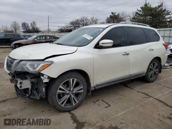 2020 Nissan Pathfinder Platinum с VIN 5N1DR2DM5LC585642, выставлен на аукционе Copart как лот 43278175 с пробегом 105 201 миль миль и Списание • Salvage title. История ставок и продаж доступна на DreamBid. Изображение 1.