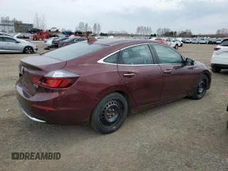 2019 Honda Insight Touring with VIN 19XZE4F76KE400076, listed as a Copart auction lot 55021115 with 184,443 mi miles and Clean Title. Bid and sale history available at carsss.com. Image 3.