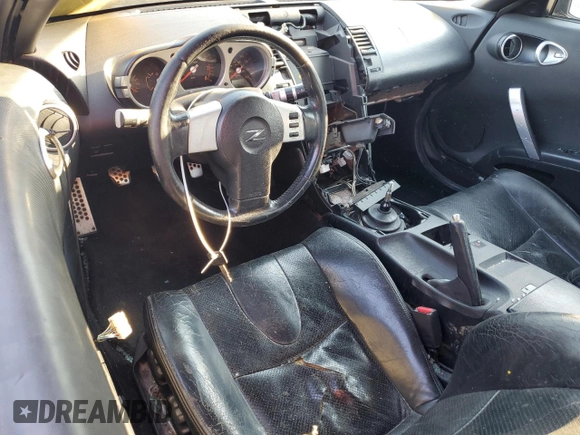 2005 Nissan 350Z with VIN JN1AZ34D05M604790, listed as a Copart auction lot 75707254 with Not Provided miles and Clean Title. Bid and sale history available at DreamBid. Image 8.