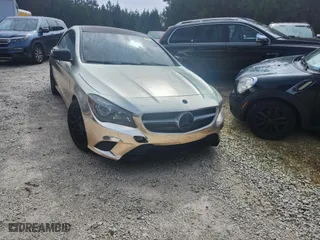 2014 Mercedes-Benz CLA-Class CLA 250 with VIN WDDSJ4EB8EN105859, listed as a IAAI auction lot 41768079 with 128,020 mi miles. Bid and sale history available at carsss.com. Image 1.