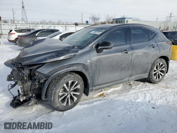 2024 Lexus NX with VIN 2T2KGCEZ2RC042729, listed as a Copart auction lot 44562395 with 28,404 mi miles and Salvage Title. Bid and sale history available at carsss.com. Image 1.