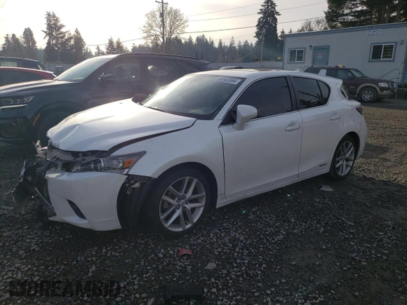 2017 Lexus CT with VIN JTHKD5BH1H2289871, listed as a Copart auction lot 84343364 with 95,488 mi miles and Salvage Title. Bid and sale history available at carsss.com. Image 1.