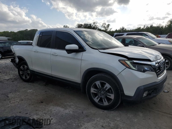 2017 Honda Ridgeline RTL-T with VIN 5FPYK2F69HB007182, listed as a Copart auction lot 52507175 with 74,956 mi miles and Salvage title. Bid and sale history available at DreamBid. Image 4.
