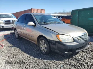 2008 Kia Spectra SX with VIN KNAFE121585534159, listed as a Copart auction lot 47264085 with 238,871 mi miles and Salvage Title. Bid and sale history available at carsss.com. Image 4.