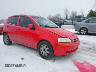 2004 Chevrolet Aveo LS with VIN KL1TJ62644B243830, listed as a IAAI auction lot 41317736 with 121,840 mi miles and . Bid and sale history available at DreamBid. Image 1.