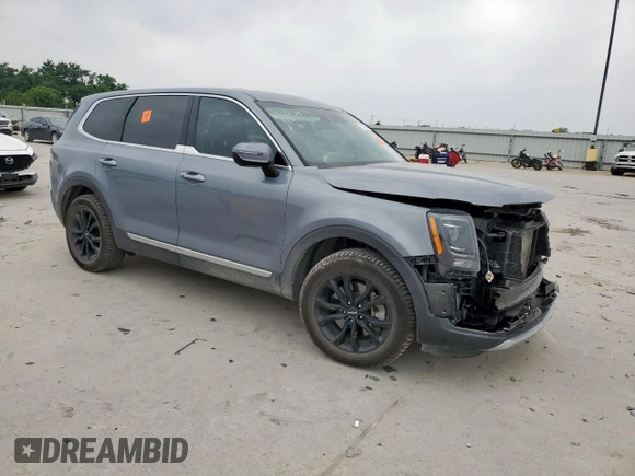 2022 Kia Telluride LX with VIN 5XYP2DHC5NG284645, listed as a Copart auction lot 57147955 with 47,664 mi miles and Salvage title. Bid and sale history available at DreamBid. Image 4.