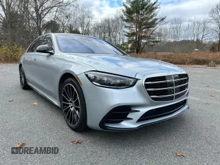 2021 Mercedes-Benz S 580 z VIN W1K6G7GB8MA039284, wystawiony jako Copart lot #59511805 z przebiegiem 78 056 mil mil oraz Tytuł czysty. Historia ofert i sprzedaży dostępna na DreamBid. Obrazek 1.