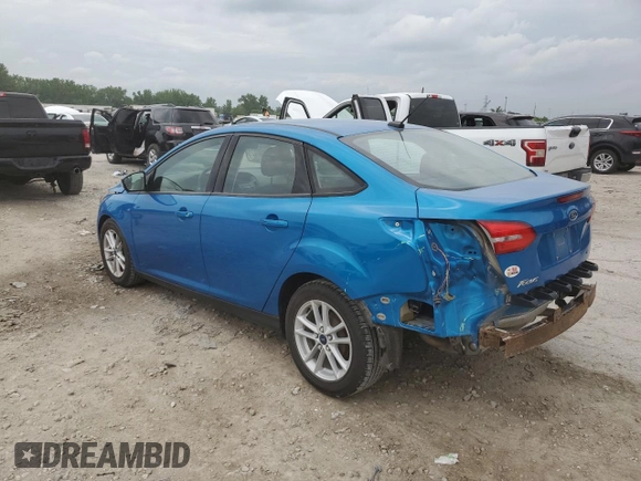 2017 Ford Focus SE with VIN 1FADP3F21HL219573, listed as a Copart auction lot 59147985 with 160,213 mi miles and Salvage title. Bid and sale history available at DreamBid. Image 2.