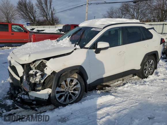 2019 Toyota RAV4 XLE Premium with VIN 2T3A1RFV6KW045015, listed as a Copart auction lot 87649145 with 48,311 mi miles and Salvage Title. Bid and sale history available at carsss.com. Image 1.