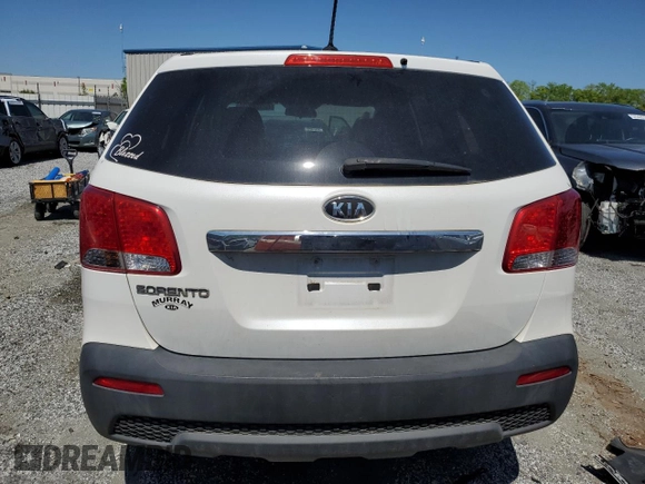 2011 Kia Sorento LX with VIN 5XYKT3A12BG065745, listed as a Copart auction lot 52398245 with 140,713 mi miles and Salvage Title. Bid and sale history available at DreamBid. Image 6.