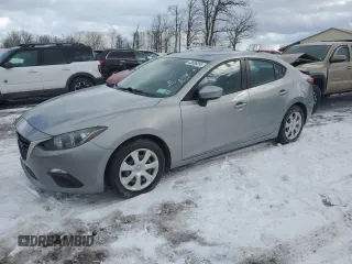 2015 Mazda 3 i Sport with VIN 3MZBM1U72FM233407, listed as a Copart auction lot 43686395 with 102,414 mi miles and Salvage title. Bid and sale history available at DreamBid. Image 1.