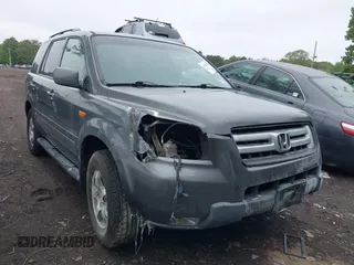 2008 Honda Pilot EX-L z VIN 5FNYF18718B036480, wystawiony jako IAAI lot #42394422 z przebiegiem 261 517 mil mil oraz . Historia ofert i sprzedaży dostępna na DreamBid. Obrazek 1.