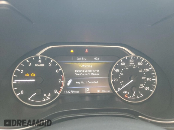 2017 Nissan Maxima SV with VIN 1N4AA6APXHC453803, listed as a Copart auction lot 52447455 with 132,270 mi miles and Salvage title. Bid and sale history available at DreamBid. Image 9.
