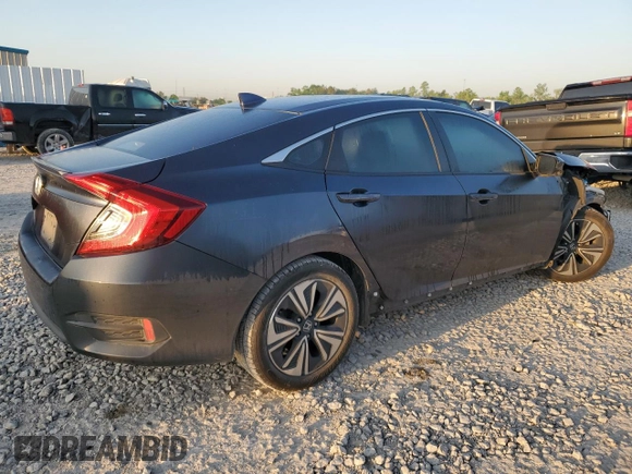 2017 Honda Civic Sedan EX-L with VIN 19XFC1F73HE015610, listed as a Copart auction lot 51962635 with 59,212 mi miles and Salvage Title. Bid and sale history available at carsss.com. Image 3.