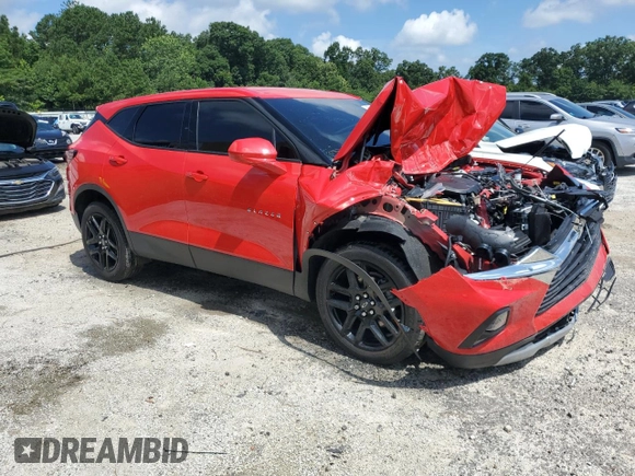 2022 Chevrolet Blazer LT with VIN 3GNKBCR42NS126975, listed as a Copart auction lot 62100955 with 23,791 mi miles and Clean title. Bid and sale history available at DreamBid. Image 4.
