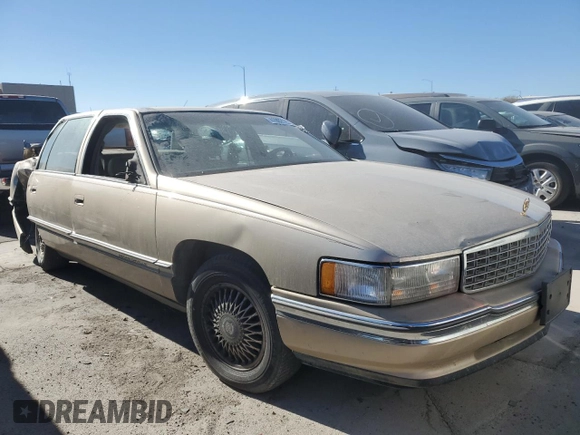 1995 Cadillac DeVille z VIN 1G6KD52B6SU274827, wystawiony jako Copart lot #41902125 z przebiegiem Nie podano mil oraz Szkoda całkowita • Salvage title. Historia ofert i sprzedaży dostępna na DreamBid. Obrazek 4.