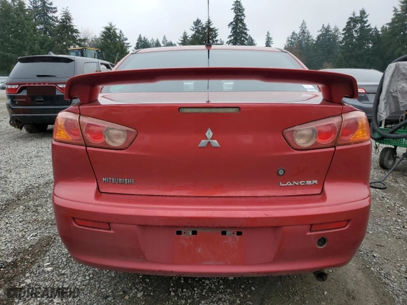 2008 Mitsubishi Lancer DE with VIN JA3AU16U78U019107, listed as a Copart auction lot 50465755 with 219,702 mi miles and Salvage Title. Bid and sale history available at carsss.com. Image 6.