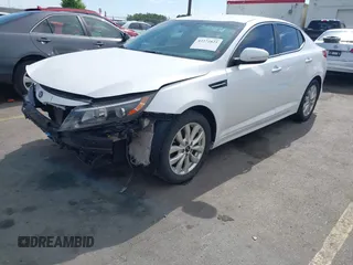 2015 Kia Optima LX with VIN KNAGM4A77F5637238, listed as a IAAI auction lot 42372825 with 139,099 mi miles and . Bid and sale history available at DreamBid. Image 2.