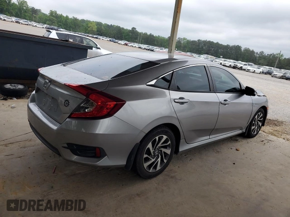 2016 Honda Civic EX with VIN 19XFC2F76GE080083, listed as a Copart auction lot 54966345 with 163,969 mi miles and Salvage Title. Bid and sale history available at DreamBid. Image 3.
