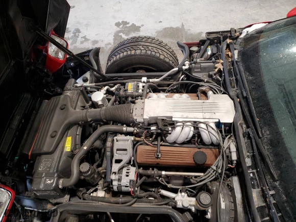 1986 Chevrolet Corvette with VIN 1G1YY0780G5118238, listed as a Copart auction lot 44241245 with 92,333 mi miles and Salvage Title. Bid and sale history available at carsss.com. Image 11.