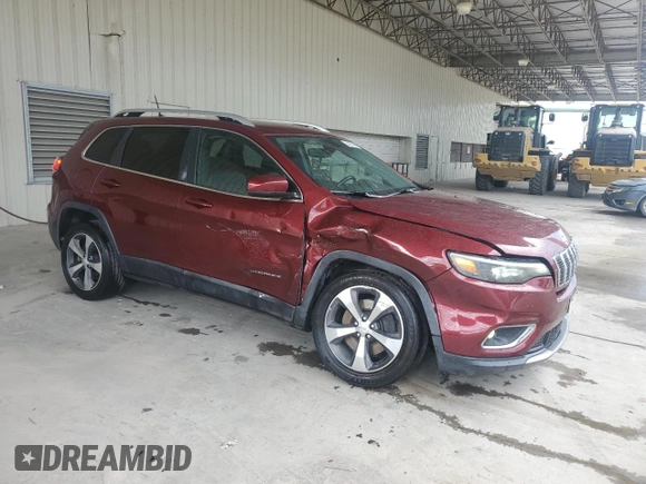 2019 Jeep Cherokee Limited with VIN 1C4PJLDB8KD346205, listed as a Copart auction lot 55936465 with 126,114 mi miles and Salvage title. Bid and sale history available at DreamBid. Image 4.