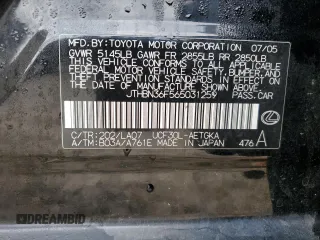 2006 Lexus LS 430 z VIN JTHBN36F565031259, wystawiony jako Copart lot #44198095 z przebiegiem 203 843 mil mil oraz Czysty tytuł • Clean title. Historia ofert i sprzedaży dostępna na DreamBid. Obrazek 14.