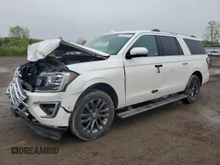 2019 Ford Expedition Max Limited z VIN 1FMJK2AT4KEA03732, wystawiony jako Copart lot #55733215 z przebiegiem 76 962 mil mil oraz Szkoda całkowita • Salvage title. Historia ofert i sprzedaży dostępna na DreamBid. Obrazek 1.
