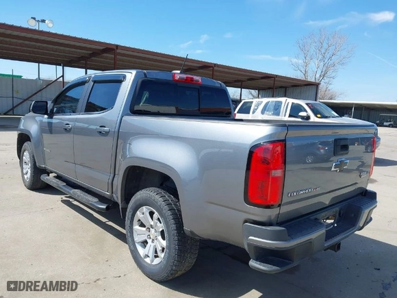 2020 Chevrolet Colorado 2WD LT with VIN 1GCGSCEN9L1241567, listed as a IAAI auction lot 41672914 with 84,148 mi miles. Bid and sale history available at carsss.com. Image 3.