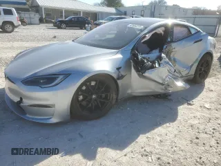 2024 Tesla Model S with VIN 5YJSA1E56RF541102, listed as a Copart auction lot 42584275 with Not provided miles and Salvage title. Bid and sale history available at DreamBid. Image 1.