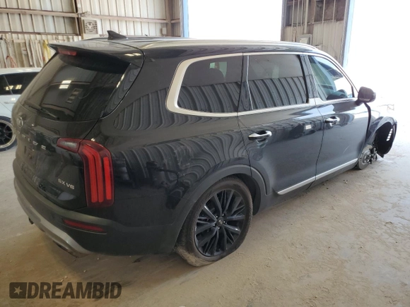 2020 Kia Telluride SX with VIN 5XYP5DHC9LG022230, listed as a Copart auction lot 51284225 with 114,659 mi miles and Salvage Title. Bid and sale history available at DreamBid. Image 3.
