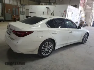 2019 Infiniti Q50 3.0t LUXE with VIN JN1EV7ARXKM556988, listed as a Copart auction lot 53383135 with 30,957 mi miles and Salvage Title. Bid and sale history available at carsss.com. Image 3.